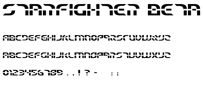 Starfighter Beta font